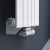 Set robinet, cap termostatic cu ventil, 5 trepte reglabile, tur-retur Set robinet, cap termostatic cu ventil, 5 trepte reglabile, tur-retur