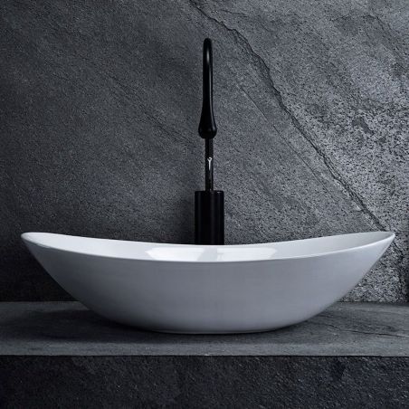 Lavoar EGO Royal 60, Alb, lucios, 60.5x36 cm, montaj pe blat, ceramica sanitara