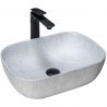 Lavoar EGO Livia, Gri, mat, finisaj piatra, 46.5x33.5 cm, montaj pe blat, ceramica sanitara Lavoar EGO Livia, Gri, mat, finisaj piatra, 46.5x33.5 cm, montaj pe blat, ceramica sanitara
