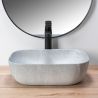 Lavoar EGO Livia, Gri, mat, finisaj piatra, 46.5x33.5 cm, montaj pe blat, ceramica sanitara Lavoar EGO Livia, Gri, mat, finisaj piatra, 46.5x33.5 cm, montaj pe blat, ceramica sanitara