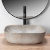 Lavoar EGO Livia Beige Nature, Bej, mat, finisaj piatra, 46.5x33.5 cm, montaj pe blat, ceramica sanitara Lavoar EGO Livia Beige Nature, Bej, mat, finisaj piatra, 46.5x33.5 cm, montaj pe blat, ceramica sanitara