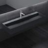 Lavoar EGO 6028, Antracit, mat, 120x40 cm, gaura pentru baterie, montaj pe blat, compozit de marmura Lavoar EGO 6028, Antracit, mat, 120x40 cm, gaura pentru baterie, montaj pe blat, compozit de marmura