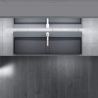 Lavoar EGO 6028, Antracit, mat, 120x40 cm, gaura pentru baterie, montaj pe blat, compozit de marmura Lavoar EGO 6028, Antracit, mat, 120x40 cm, gaura pentru baterie, montaj pe blat, compozit de marmura