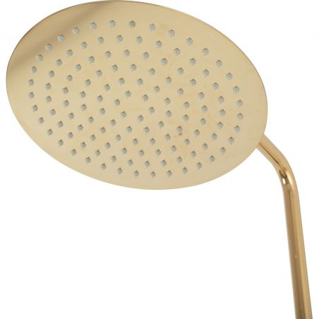 Sistem dus cu termostat REA-Lungo Gold, dus tip ploaie 25x25 cm, montaj pe perete, dus de mana, finisaj Gold