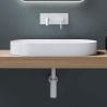 Lavoar EGO 826, Alb, lucios, 70.5x35 cm, compozit marmura, montaj pe blat Lavoar EGO 826, Alb, lucios, 70.5x35 cm, compozit marmura, montaj pe blat