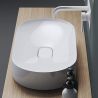 Lavoar EGO 826, Alb, lucios, 70.5x35 cm, compozit marmura, montaj pe blat Lavoar EGO 826, Alb, lucios, 70.5x35 cm, compozit marmura, montaj pe blat