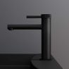 Baterie lavoar EGO-Tiona Black, montaj pe lavoar, finisaj Negru Mat, perlator aer, design deosebit Baterie lavoar EGO-Tiona Black, montaj pe lavoar, finisaj Negru Mat, perlator aer, design deosebit