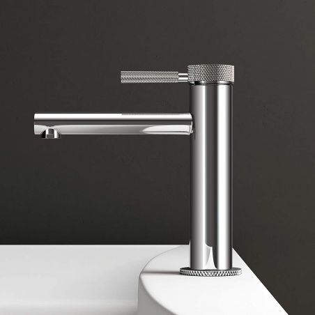 Baterie lavoar EGO-Tiona Chrome, montaj pe lavoar, finisaj Crom, perlator aer, design deosebit
