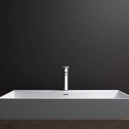 Baterie lavoar EGO-Tiona Chrome, montaj pe lavoar, finisaj Crom, perlator aer, design deosebit