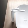 Baterie lavoar EGO-Brandi White, montaj pe blat, finisaj Alb Mat, perlator aer, design deosebit