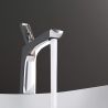 Baterie lavoar EGO-Brandi Chrome, montaj pe blat, finisaj Crom, perlator aer, design deosebit
