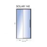 Usa de dus, EGO-SOL Black Mat, 90 - 150 cm, Glisanta, Sticla securizata transparenta 6mm Usa de dus, EGO-SOL Black Mat, 90 - 150 cm, Glisanta, Sticla securizata transparenta 6mm