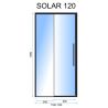 Usa de dus, EGO-SOL Black Mat, 90 - 150 cm, Glisanta, Sticla securizata transparenta 6mm Usa de dus, EGO-SOL Black Mat, 90 - 150 cm, Glisanta, Sticla securizata transparenta 6mm
