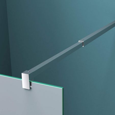 Perete dus Walk-In, EGO-01VS, sticla securizata Mata 8 sau 10 mm, 100, 120 sau 140 cm, Lotus Efect, Dimensiuni la alegere