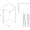 Perete dus Walk-In, EGO-01VS, sticla securizata Mata 8 sau 10 mm, 100, 120 sau 140 cm, Lotus Efect, Dimensiuni la alegere Perete dus Walk-In, EGO-01VS, sticla securizata Mata 8 sau 10 mm, 100, 120 sau 140 cm, Lotus Efect, Dimensiuni la alegere