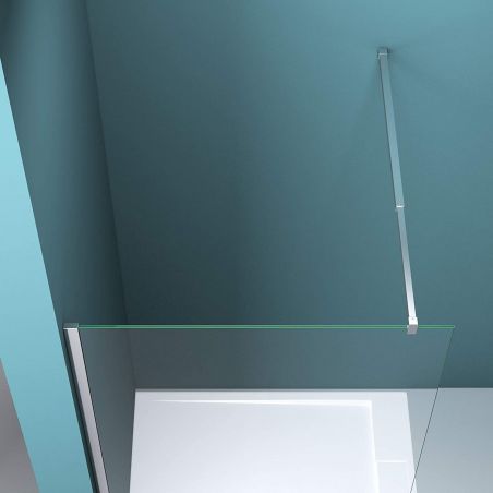 Perete dus Walk-In, EGO-01K, sticla securizata 8 sau 10 mm, intre 50-160 cm, Lotus Efect, Dimensiuni la alegere