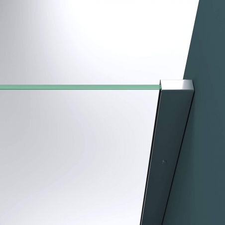 Perete dus Walk-In, EGO-01K, sticla securizata 8 sau 10 mm, intre 50-160 cm, Lotus Efect, Dimensiuni la alegere