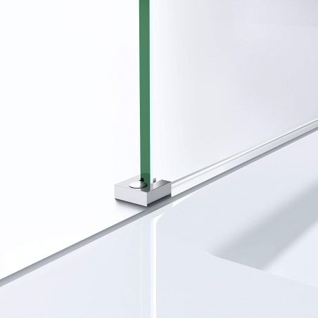 Perete dus Walk-In, EGO-01K, sticla securizata 8 sau 10 mm, intre 50-160 cm, Lotus Efect, Dimensiuni la alegere