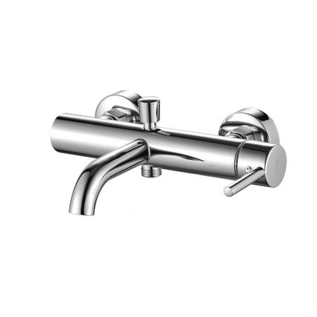 Baterie cada Ego-Lungo Chrome montaj pe perete, finisaj Crom, Dus de mana inclus