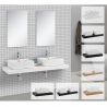 Blat lavoar EGO-Mossa, MDF, 75-100 x 50 cm, alb si stejar, kit montare inclus Blat lavoar EGO-Mossa, MDF, 75-100 x 50 cm, alb si stejar, kit montare inclus