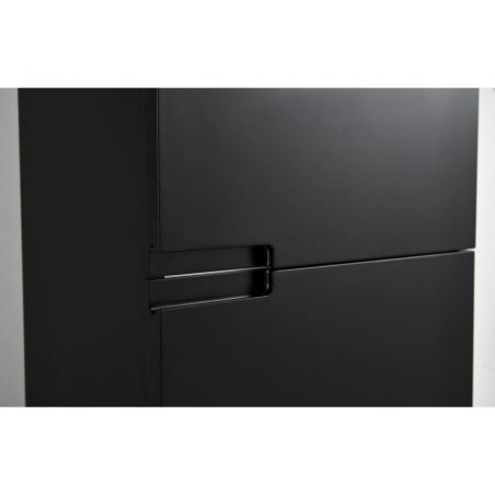 Dulap lateral de baie Alb sau Negru Mat, fara manere, Soft-Close, 140 x 35 cm