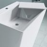 Lavoar stativ EGO 40, Alb, lucios, 60x45x90 cm, montaj pe podea, compozit de marmura, cu gaura baterie Lavoar stativ EGO 40, Alb, lucios, 60x45x90 cm, montaj pe podea, compozit de marmura, cu gaura baterie