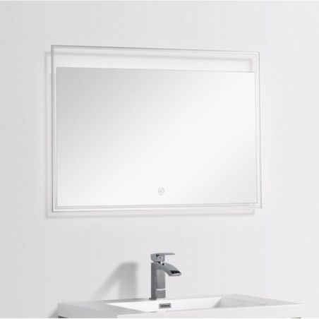 Oglinda pentru baie EGO - Ozana, cu iluminare LED, intrerupator cu touch, Alb rece, 60-150 x 60-80 cm