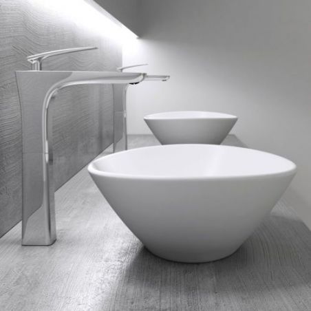Lavoar EGO 205, Alb, mat, 41x33.1 cm, montaj pe blat, ceramica sanitara
