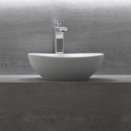 Lavoar EGO 205, Alb, mat, 41x33.1 cm, montaj pe blat, ceramica sanitara