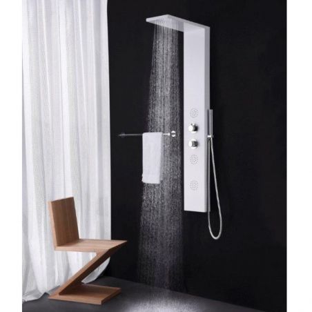 Panel dus EGO-Florent, aluminiu,140 x 20 cm, cu Termostat, finisaj alb, Hidromasaj