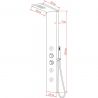 Panel dus EGO-Florent, aluminiu,140 x 20 cm, cu Termostat, finisaj alb, Hidromasaj