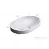 Lavoar EGO 50006A, Alb, lucios, 58x48 cm, montaj Semi-Incastrat, ceramica sanitara, fara gaura baterie Lavoar EGO 50006A, Alb, lucios, 58x48 cm, montaj Semi-Incastrat, ceramica sanitara, fara gaura baterie
