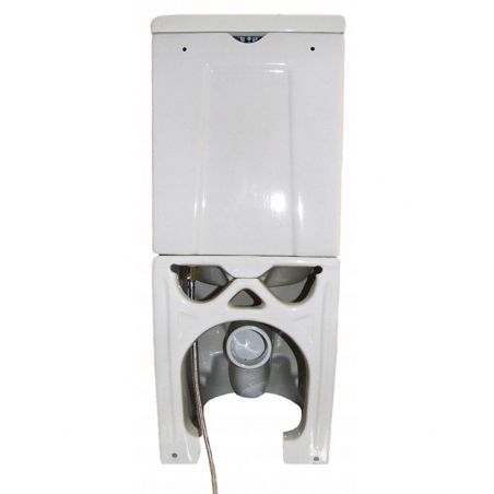 Vas wc Ego-Ixora cu rezervor inclus, montaj pe podea, ceramica sanitara, capac Soft-Close inclus, 71x36 cm