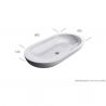 Lavoar EGO 5057, Alb, lucios, 80x42.5 cm, montaj pe blat, ceramica sanitara Lavoar EGO 5057, Alb, lucios, 80x42.5 cm, montaj pe blat, ceramica sanitara