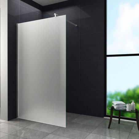 Perete dus Walk-In EGO-Kantua Frost, sticla securizata 10 mm, sablata, 80-160x200 cm, tratament Nano Easy Clean