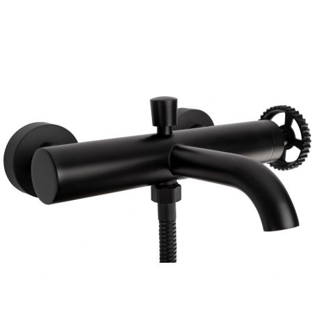 Baterie cada REA-Vertigo Black, montaj pe perete, finisaj negru, design modern