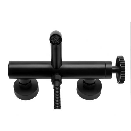 Baterie cada REA-Vertigo Black, montaj pe perete, finisaj negru, design modern