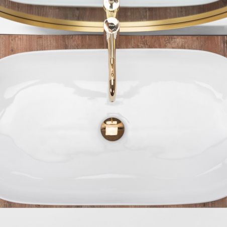 Lavoar EGO Cleo 81 Snow-White, Alb, lucios, 81x41 cm, montaj pe blat, ceramica sanitara Lavoar EGO Cleo 81 Snow-White, Alb, lucios, 81x41 cm, montaj pe blat, ceramica sanitara