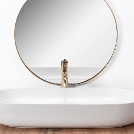 Lavoar EGO Cleo 81 Snow-White, Alb, lucios, 81x41 cm, montaj pe blat, ceramica sanitara Lavoar EGO Cleo 81 Snow-White, Alb, lucios, 81x41 cm, montaj pe blat, ceramica sanitara