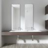 Lavoar dublu EGO 04, Alb, lucios, 120 sau 144 cm, montaj  semi-incastrat, compozit marmura, cu doua gauri de baterie Lavoar dublu EGO 04, Alb, lucios, 120 sau 144 cm, montaj  semi-incastrat, compozit marmura, cu doua gauri de baterie