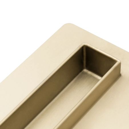 Rigola scurgere dus, REA-Neo Slim Mirror Gold Pro, dimensiuni 90 si 100 cm, completa, finisaj gold