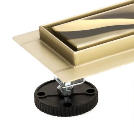 Rigola scurgere dus, REA-Pure Neo Mirror Gold Pro, dimensiuni intre 60 - 100 cm, completa, finisaj gold