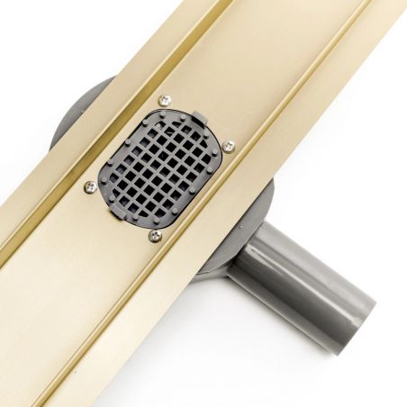 Rigola scurgere dus, REA-Pure Neo Mirror Gold Pro, dimensiuni intre 60 - 100 cm, completa, finisaj gold