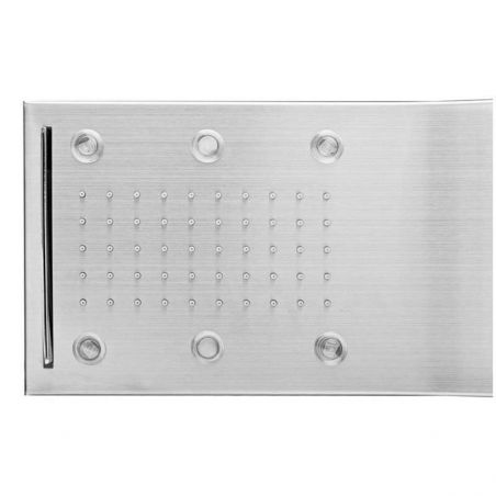 Panel dus 839 L, Inox periat, iluminat Led, Cascada, Hidromasaj, Exclusivist