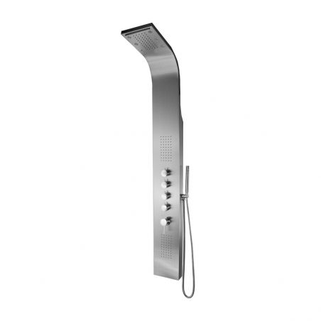 Panel dus 839 L, Inox periat, iluminat Led, Cascada, Hidromasaj, Exclusivist