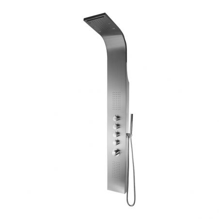 Panel dus 839 LT, Inox periat, iluminat Led, Termostat, Cascada, Hidromasaj, Exclusivist Panel dus 839 LT, Inox periat, iluminat Led, Termostat, Cascada, Hidromasaj, Exclusivist