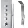 Panel dus 839 LT, Inox periat, iluminat Led, Termostat, Cascada, Hidromasaj, Exclusivist Panel dus 839 LT, Inox periat, iluminat Led, Termostat, Cascada, Hidromasaj, Exclusivist
