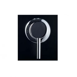 Panel dus 8712 din aluminiu, finisaj negru, cu ploaie si hidromasaj