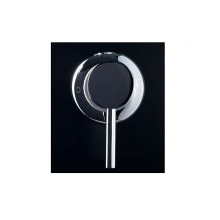 Panel dus 8712 din aluminiu, finisaj negru, cu ploaie si hidromasaj