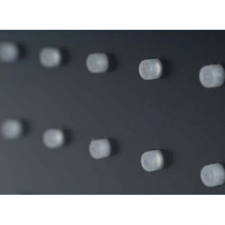 Panel dus 8712 din aluminiu, finisaj negru, cu ploaie si hidromasaj